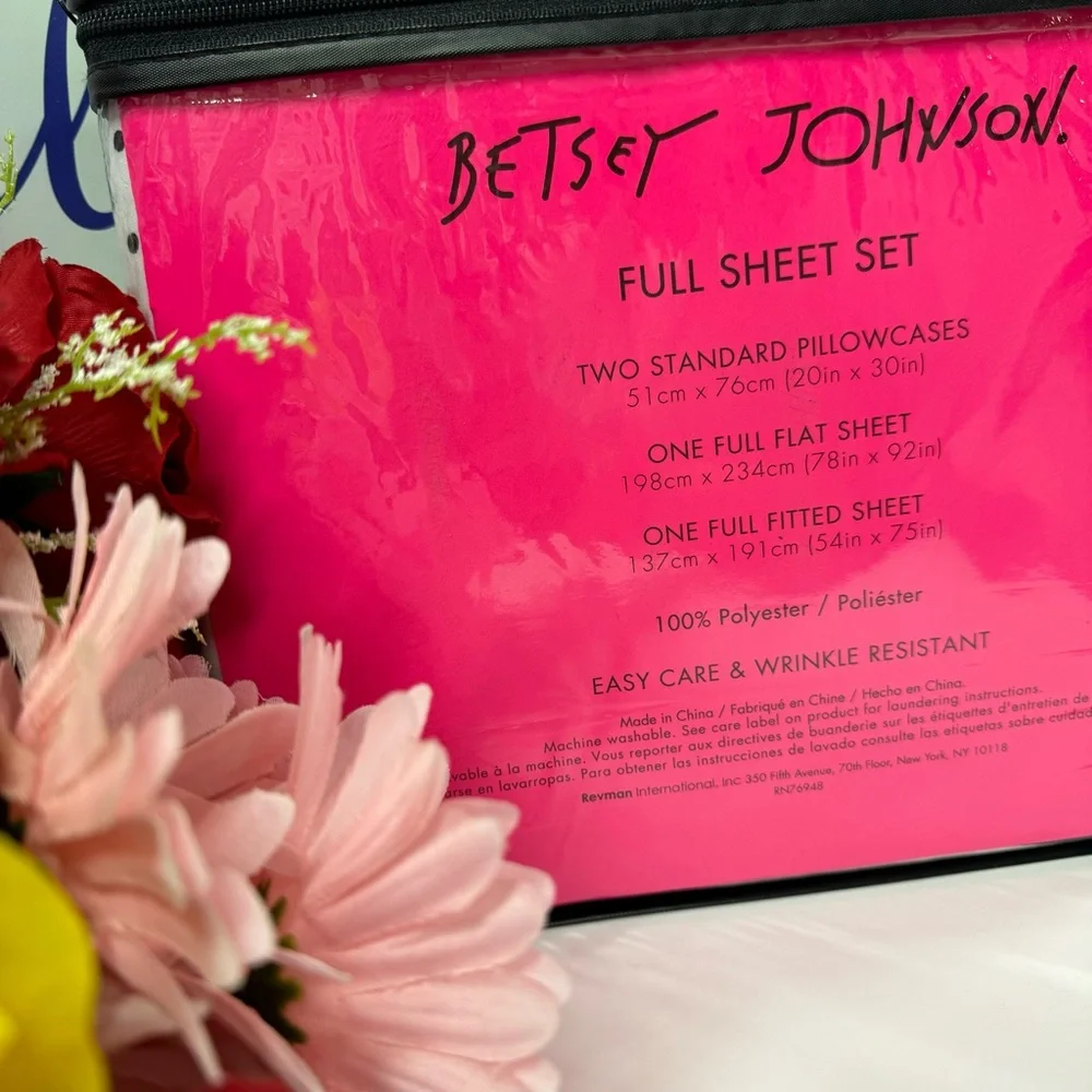 💋BETSEY JOHNSON SHEET SET!